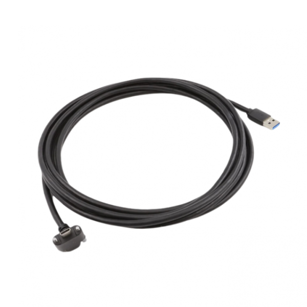 USB 3.0 Type-C 직각 이중 나사 잠금 케이블 thumbnail 3